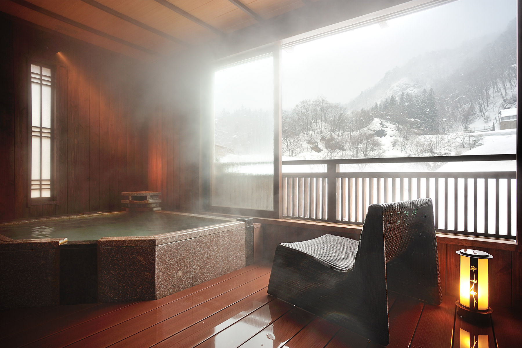 温泉-5冬の客室風呂